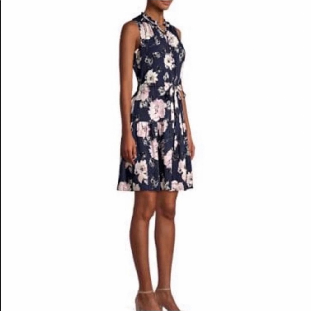 Rebecca Taylor Magnolia Floral Sleeveless Silk Dress Size 10 -As Seen on TV - Picture 4 of 15